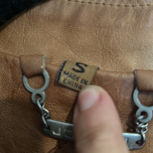 Jou Jou Faux Leather Jacket size small - Picture 5 of 6